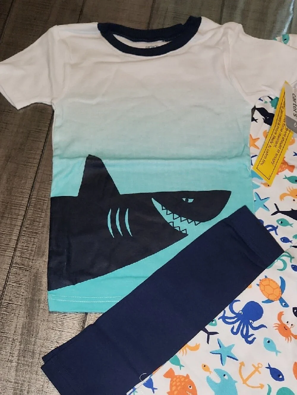 NWT Carter's Boys' Ocean Shark Swim Set - Blue/Teal